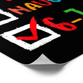 Nice Naughty 6 7 Meme 67 Christmas Six Seven Boys  ポスター (角)