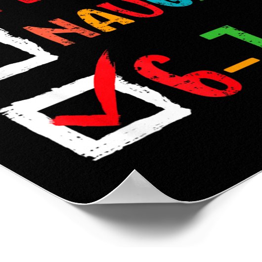 Nice Naughty 6 7 Meme 67 Christmas Six Seven Boys  ポスター (角)