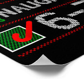 Nice Naughty 6 7 Meme 67 Christmas Six Seven Sweat ポスター (角)