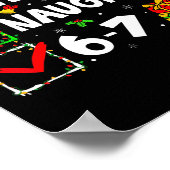 Nice Naughty 6 7 Meme 6 7 Christmas Six Seven Xmas ポスター (角)
