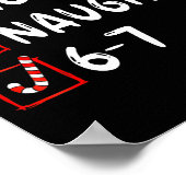 Nice Naughty 6 7 Meme 6 7 Christmas Six Seven Xmas ポスター (角)