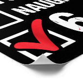 Nice Naughty 6 7 Meme Funny Christmas Six Seven Xm ポスター (角)