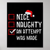 Nice Naughty An Attempt Was Made Christmas List  ポスター (正面)
