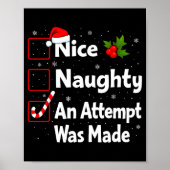 Nice Naughty An Attempt Was Made Christmas List Sa ポスター (正面)