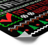 Nice Naughty An Attempt Was Made Christmas List Sa ポスター (角)