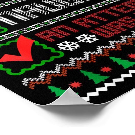 Nice Naughty An Attempt Was Made Christmas List Sa ポスター (角)