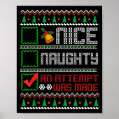 Nice Naughty An Attempt Was Made Christmas List Sa ポスター (正面)