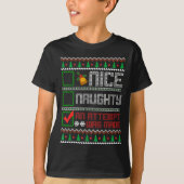 Nice Naughty An Attempt Was Made Christmas List Sa Tシャツ (正面)