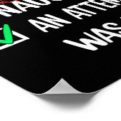 Nice Naughty An Attempt Was Made Christmas List Te ポスター (角)