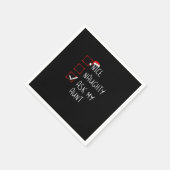Nice Naughty Ask My Aunt Christmas List Xmas   スタンダードカクテルナプキン (角)