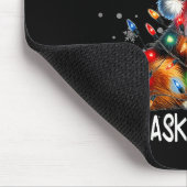 Nice Naughty Ask My Dog Christmas List Xmas  マウスパッド (コーナー)