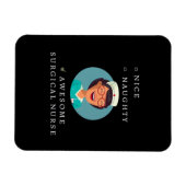 Nice Naughty Awesome Surgical Nurse  マグネット (横)