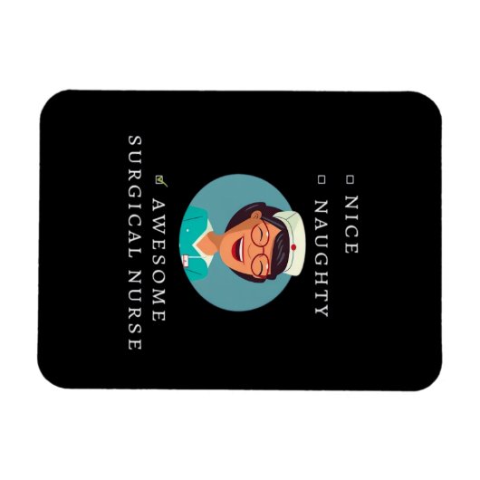 Nice Naughty Awesome Surgical Nurse  マグネット (横)