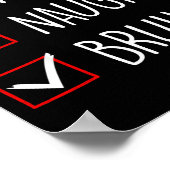 Nice Naughty Bruh Christmas Family Matching ポスター (角)