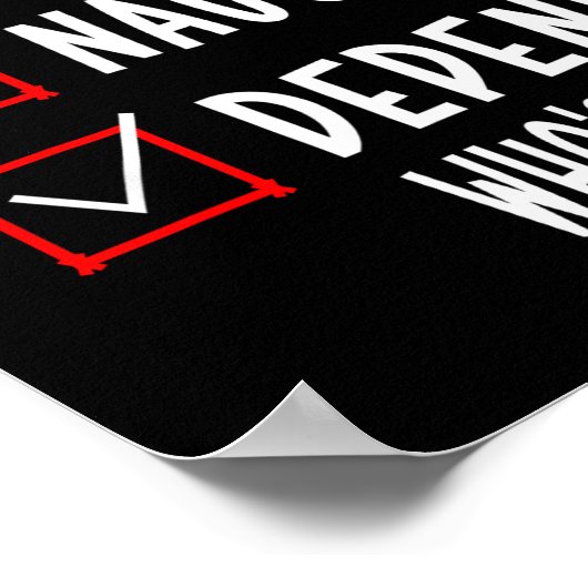 Nice Naughty Depends Who's Asking Christmas List S ポスター (角)