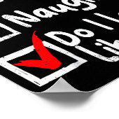 Nice Naughty Do I Look Like I Care Funny Christmas ポスター (角)