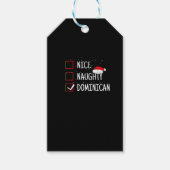 Nice Naughty Dominican Christmas List ギフトタグ (正面)