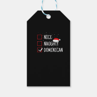 Nice Naughty Dominican Christmas List  ギフトタグ