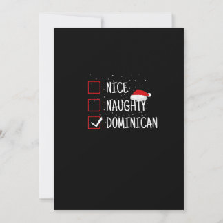 Nice Naughty Dominican Christmas List  シーズンカード