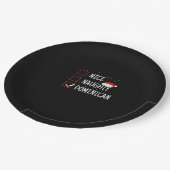 Nice Naughty Dominican Christmas List   ペーパープレート (アングル)