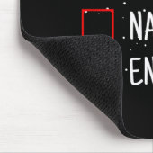 Nice Naughty English Christmas Checklist Funny Eng マウスパッド (コーナー)