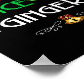 Nice Naughty Ginger Group Matching Christmas ポスター (角)