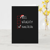 Nice Naughty Hungarian Christmas Heritage カード (黄色い花)
