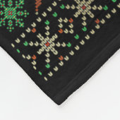 Nice Naughty I Regret Nothing Ugly Sweater Christm フリースブランケット (角)