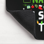 Nice Naughty I Swear I Tried Family Xmas Funny Chr マウスパッド (コーナー)