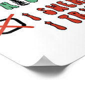 Nice Naughty I Swear I Tried Funny Christmas Check ポスター (角)