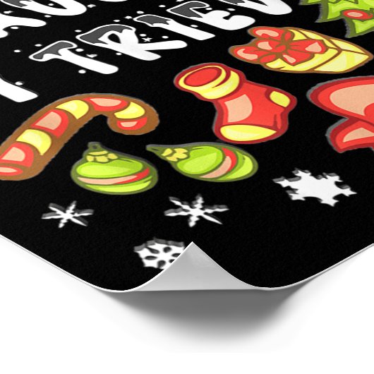 Nice Naughty I Tried Funny Candy Christmas Pajama  ポスター (角)