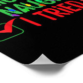 Nice Naughty I Tried Funny Christmas Xmas  ポスター (角)