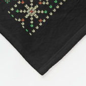 Nice Naughty I Tried Ugly Sweater Red Plaid Christ フリースブランケット (角)