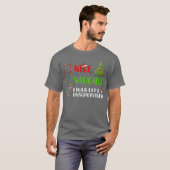 Nice Naughty I Was Left Unsupervised Santa Christm Tシャツ (正面フル)