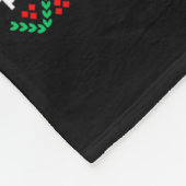 Nice Naughty I'm Drunk Checklist Ugly Christmas Sw フリースブランケット (角)