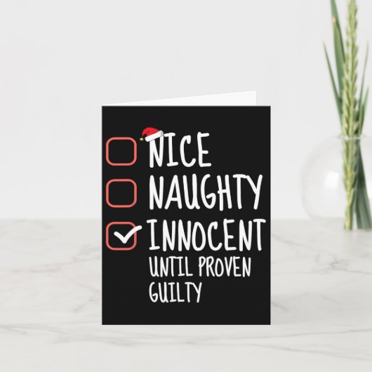 Nice Naughty Innocent Until Proven Guilty ファミリー C カード (正面)