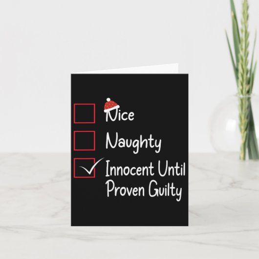 Nice Naughty Innocent Until Proven Guilty 1  カード (正面)