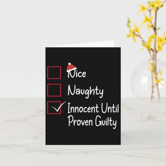 Nice Naughty Innocent Until Proven Guilty 1  カード (黄色い花)