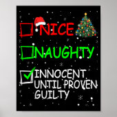 Nice Naughty Innocent Until Proven Guilty Christma ポスター (正面)