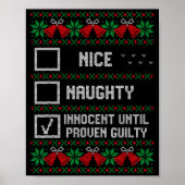 Nice Naughty Innocent Until Proven Guilty Christma ポスター (正面)
