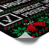 Nice Naughty Innocent Until Proven Guilty Christma ポスター (角)