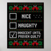 Nice Naughty Innocent Until Proven Guilty Christma ポスター (正面)