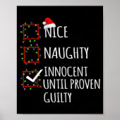 Nice Naughty Innocent Until Proven Guilty Christma ポスター (正面)