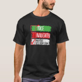 Nice Naughty Innocent Until Proven Guilty Christma Tシャツ (正面)