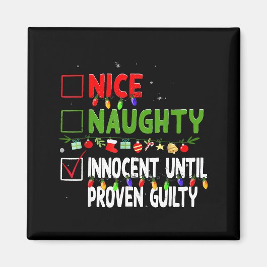 Nice Naughty Innocent Until Proven Guilty Family C マグネット (正面)
