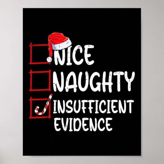 Nice Naughty Insufficient Evidence Christmas List  ポスター (正面)