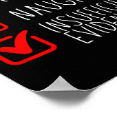 Nice Naughty Insufficient Evidence Christmas Santa ポスター (角)