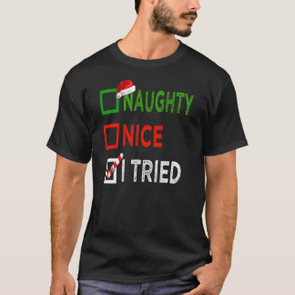 Nice Naughty Iried christmas 2020 retro Tシャツ