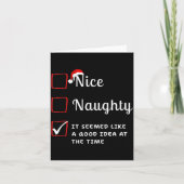 Nice Naughty It Seemed Like A Good Idea At The Tim カード (正面)