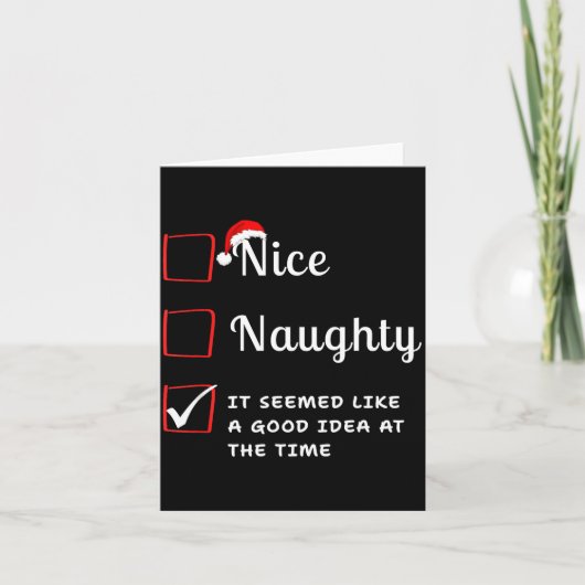 Nice Naughty It Seemed Like A Good Idea At The Tim カード (正面)